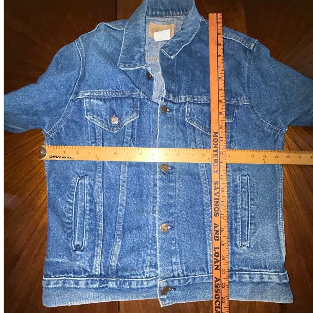 Vintage Roebucks Western Wear denim jean jacket size 20 36 chest USA - Picture 8 of 8